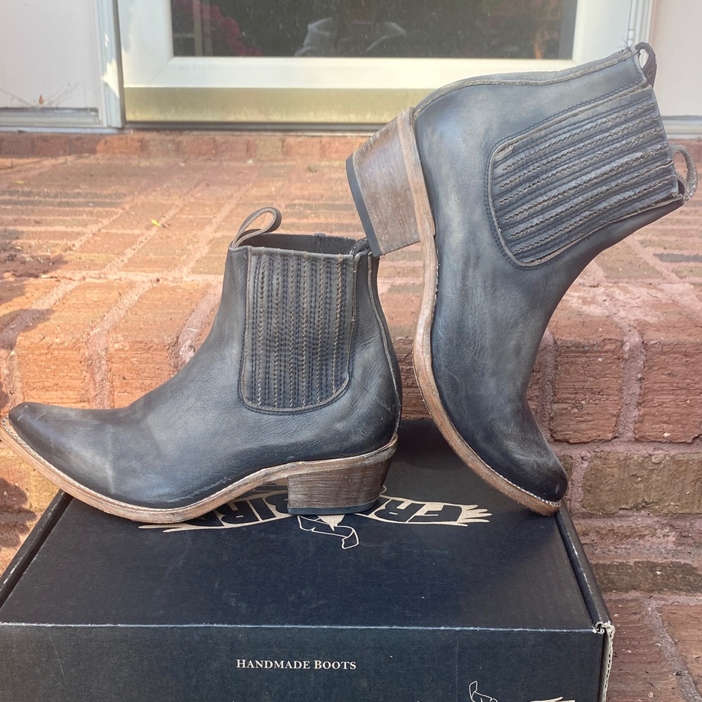 Freebird Boots Booties Maeve Black Distressed